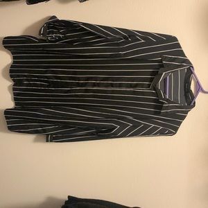 chic work button up dress